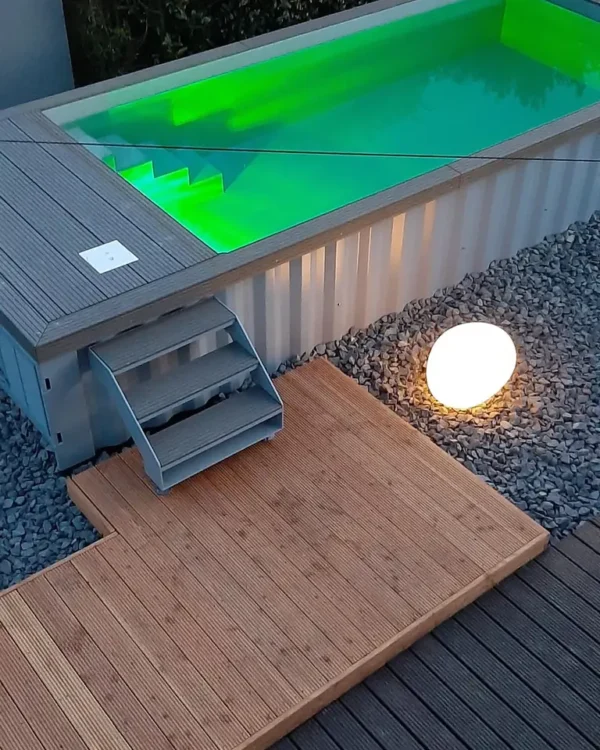 Piscine extérieure préfabriquée de conteneur d'expédition de 20 pieds – Image 2