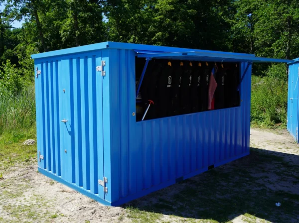 Conteneur Bar Démontable XL 3x2m Bleu RAL 5015 – Image 6